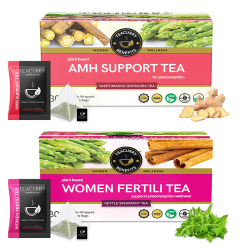 Teacurry AMH And Women Fertility Tea Combo