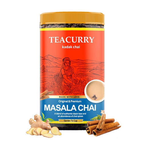 Masala Chai 100% Natural Masala Spcied Tea for Digestion and Energy With Real Spices 100 Grams 50 Cups