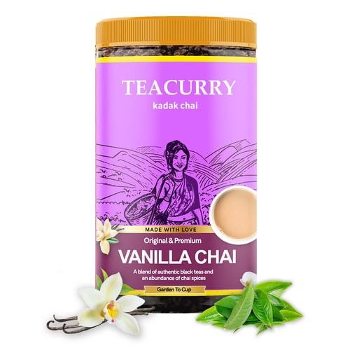 Teacurry Vanilla Chai - hot vanilla chai