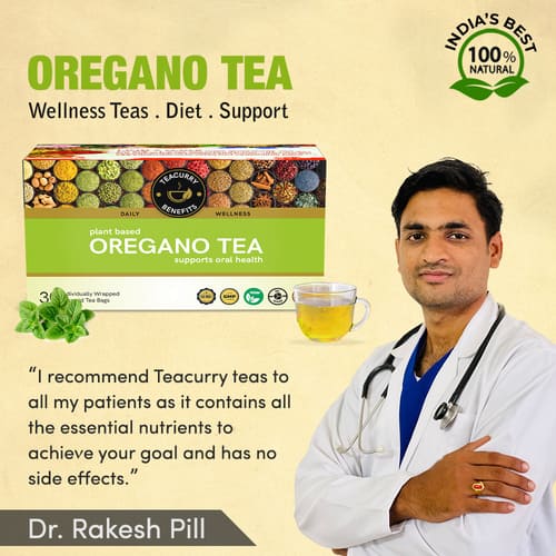 Teacurry oregano Tea - recommended by Dr. Rakesh Pill
