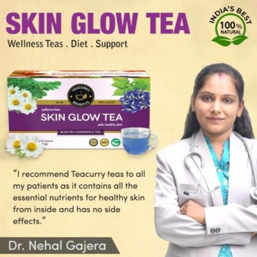 Skin glow tea recommended by Dr. Nehal Gajera 