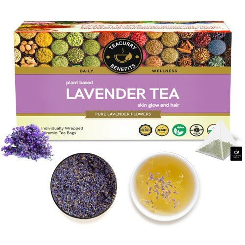 Teacurry Lavender Tea Box Top view