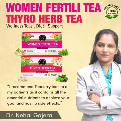 Women Fertility Tea Thyro Herb tea approved by doctor Nehal Gajera