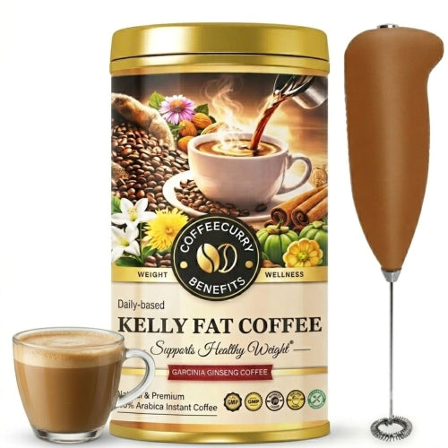 Coffeecurry Belly Fat Coffee - Can with Frother 