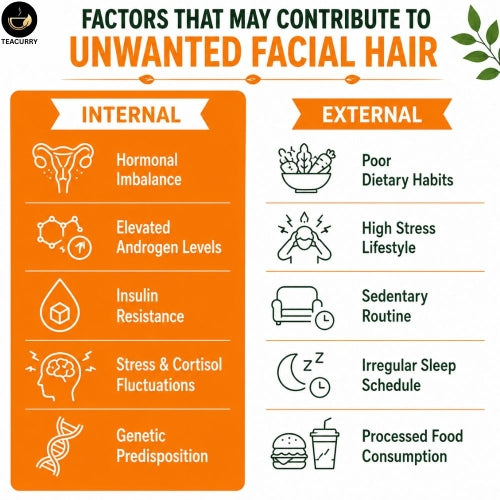 Teacurry Facial Hair Tea - Internal & External Image
