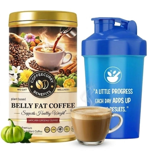 Coffeecurry Belly Fat Coffee - Can with Shaker
