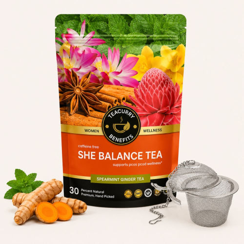Teacurry She Balance Tea - Pouch with Infuser 