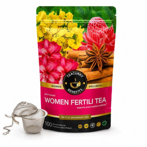 Teacurry Women Fertility Tea - Pouches with Infuser