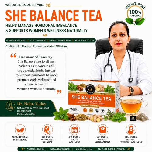 Teacurry She Balance Tea - Dr, Neha Yadav Recommended She Balance Tea