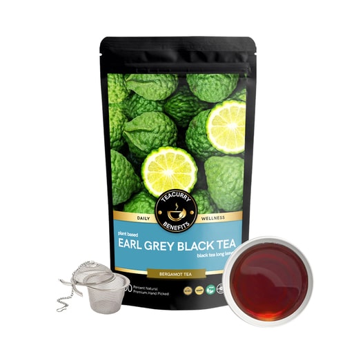 Teacurry Earl Grey Black Tea - loose pack with infuser