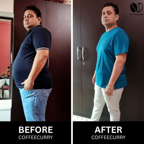 Coffeecurry Belly Fat Coffee - Men Before & After