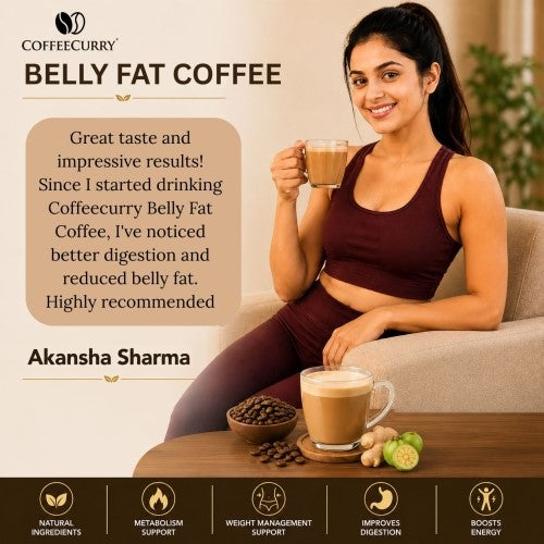 Coffeecurry Belly Fat Coffee - Akansha Sharma Positive Feedback