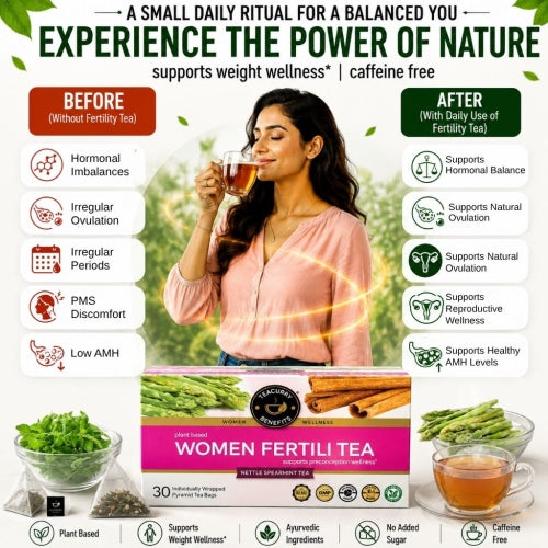 Teacurry Women Fertility Tea - Without & With Use of Women Fertility Tea