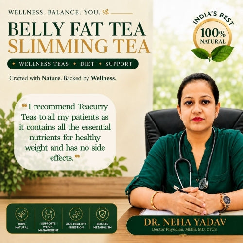 Dr. Neha Yadav recommends Teacurry Belly Fat Tea and Slimming Tea 