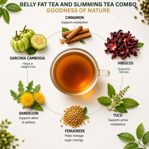Ingredients of Teacurry Belly Fat Tea and Slimming Tea 