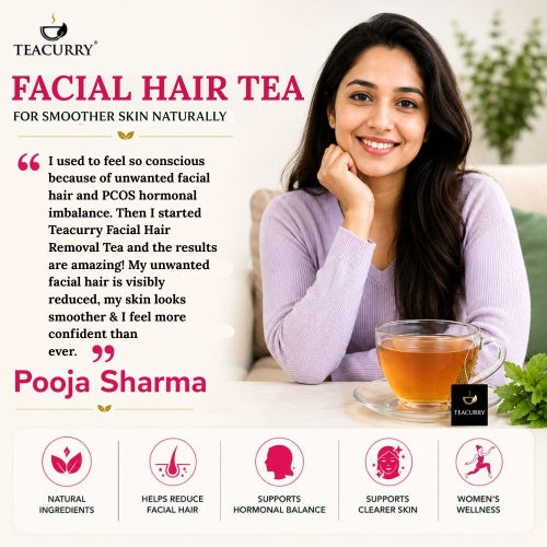 Teacurry Facial Hair Tea - Costumer Positive Review