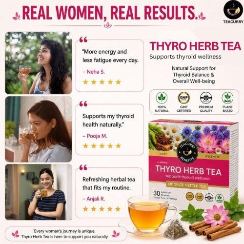 Teacurry Thyro Herb Tea - Costumer 5 Star Review