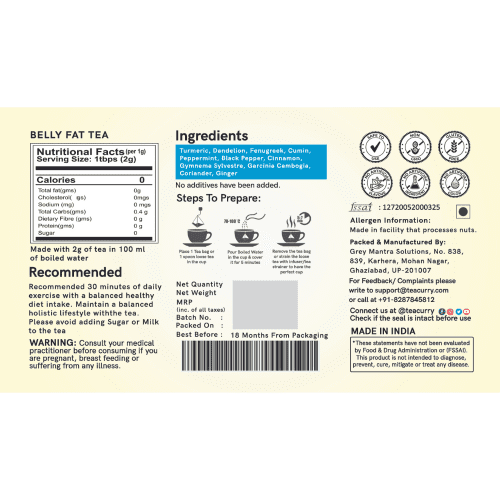 Belly Tea  - belly fat teacurry