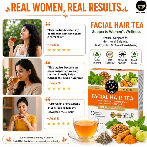 Teacurry Facial Hair Tea - Costumer 5 Star Review