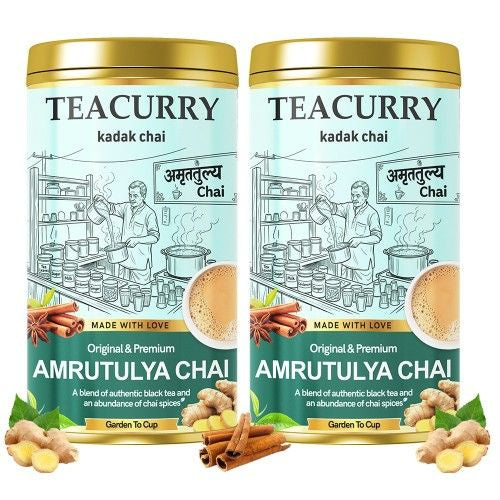 Teacurry Amrutulya Chai Tin Can 