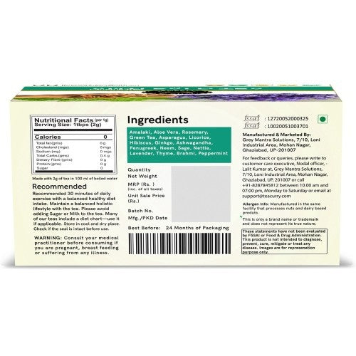 Teacurry Anti Bald Tea Back Image