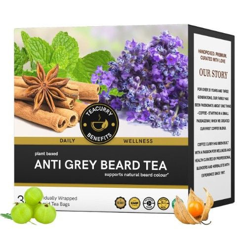 Teacurry Anti Grey Beard Tea 3D Box