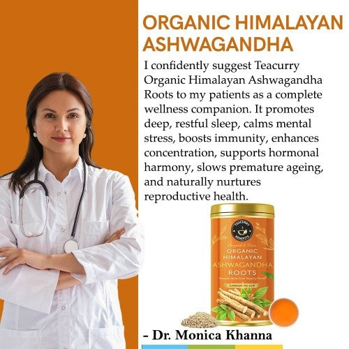 Dr. Monica Khanna Teacurry Organic Himalayan Ashwagandha Roots