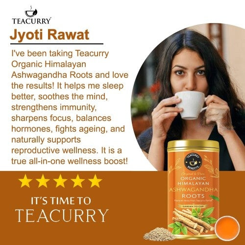 Testimonial Review of Teacurry Organic Himalayan Ashwagandha Roots