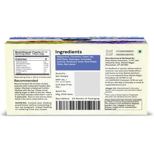 Teacurry Bad Breath Tea Back Image
