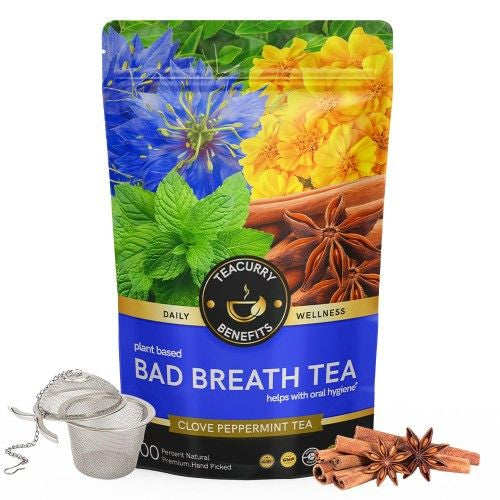 Teacurry Bad Breath Tea Pouch with Infuser