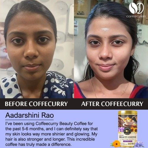 Coffeecurry Beauty Coffee Before and After 
