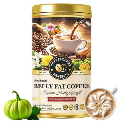 Coffecurry Belly Fat Coffee Tin Can