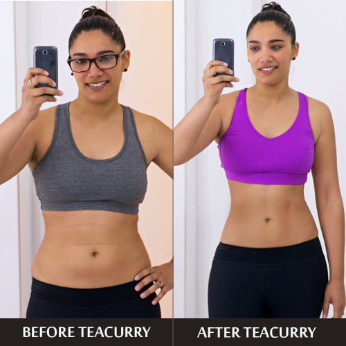 Teacurry Belly Fat Tea Before and After