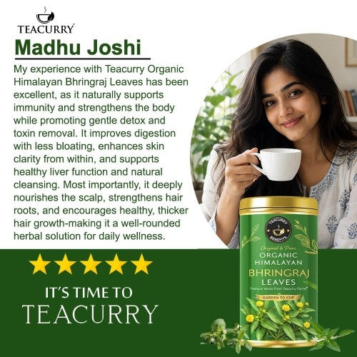 Testimonial Review Teacurry Organic Himalayan Bhringraj Leaves