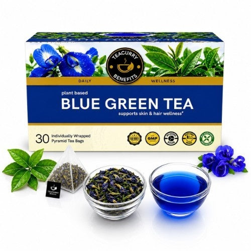 Teacurry Blue Green Tea Box 
