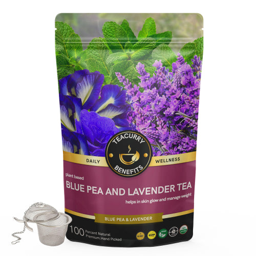 Teacurry blue pea and lavender tea