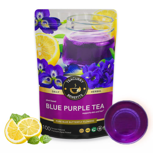 Teacurry Blue Purple Tea Pouch
