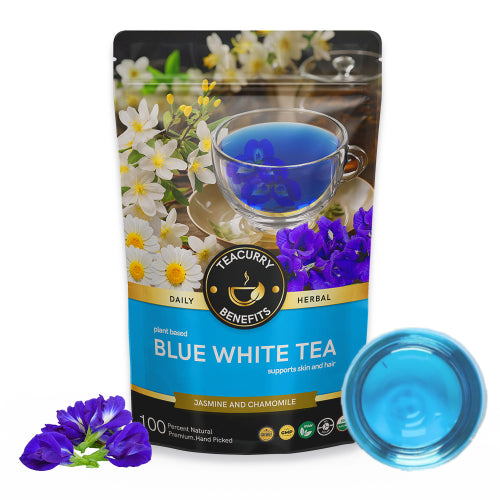 Teacurry Blue White tea Pouch
