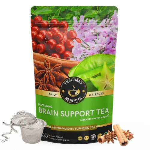 Teacurry Brain Support Tea Pouch with Infuser