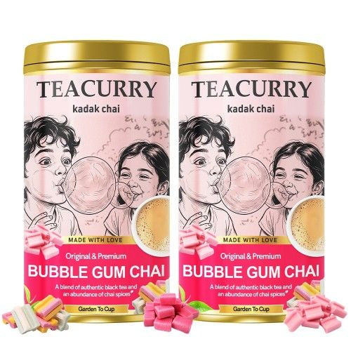 Teacurry Bubble Gum Chai Tin Can 