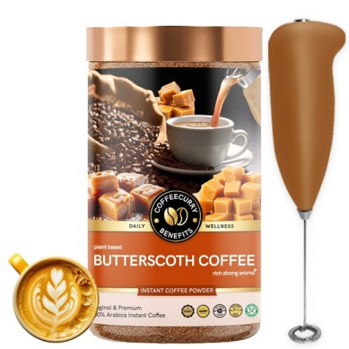 Coffeecurry Butterscotch Coffee with Frother
