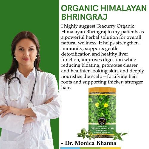 Teacurry Organic Himalayan Bhringraj Leaves Doctor Recommends