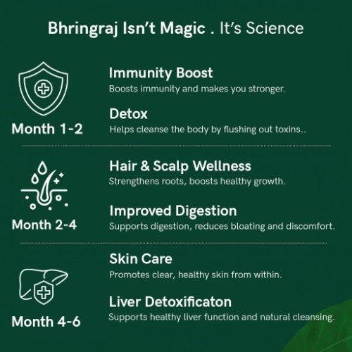 Teacurry Organic Himalayan Bhringraj Leaves Monthly Benefits