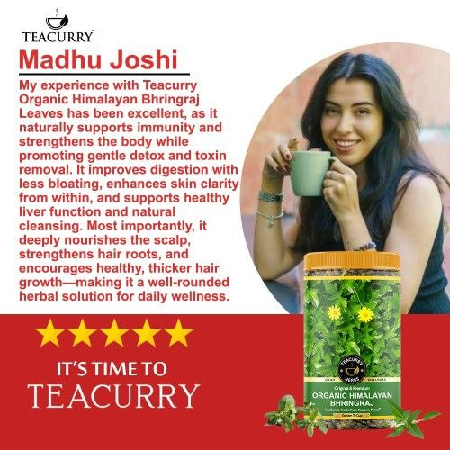 Teacurry Organic Himalayan Bhringraj Leaves Testimonial Image