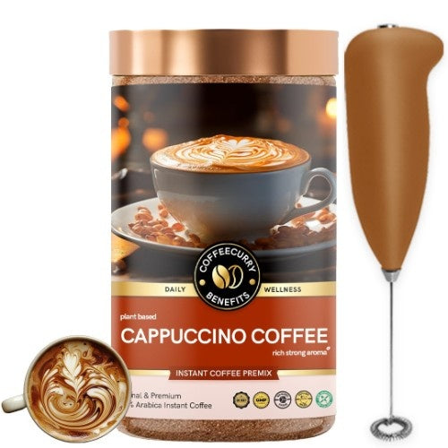 Coffeecurry Cappuccino Coffee with Frother