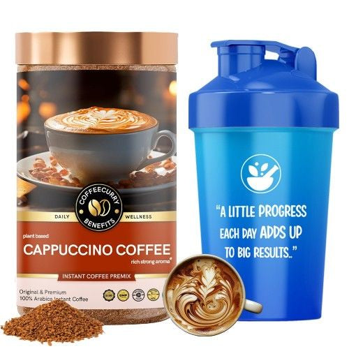 Coffeecurry Cappuccino Coffee with Shaker