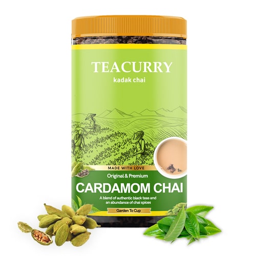 Teacurry Cardamom Chai  - elaichi in tea - tulsi elaichi