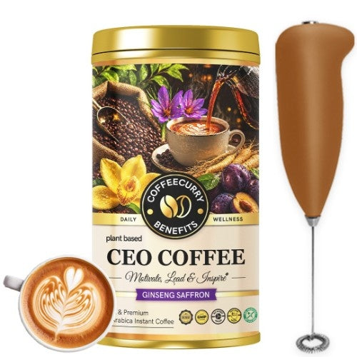 Coffeecurry CEO Coffee with Frother 