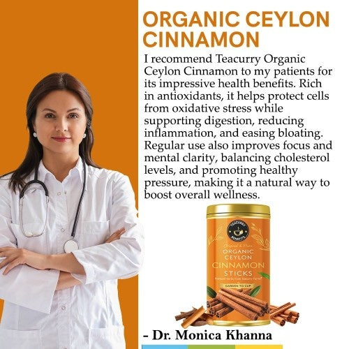 Dr. Monica Khanna Recommends Organic Ceylon Cinnamon Powder