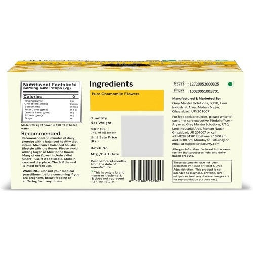 Teacurry Chamomile Tea Back Image